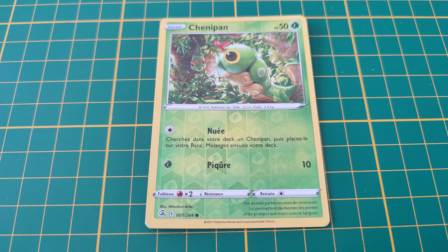 001/264 Carte Pokémon Chenipan commune reverse Epée et Bouclier EB08 Poing de Fusion #B10
