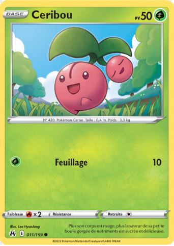 011/159 Carte Pokémon Ceribou commune Epée et Bouclier EB12.5 Zénith Suprême