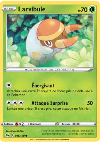 015/159 Carte Pokémon Larvibule commune Epée et Bouclier EB12.5 Zénith Suprême