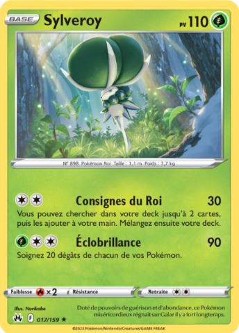 017/159 Carte Pokémon Sylveroy rare Epée et Bouclier EB12.5 Zénith Suprême