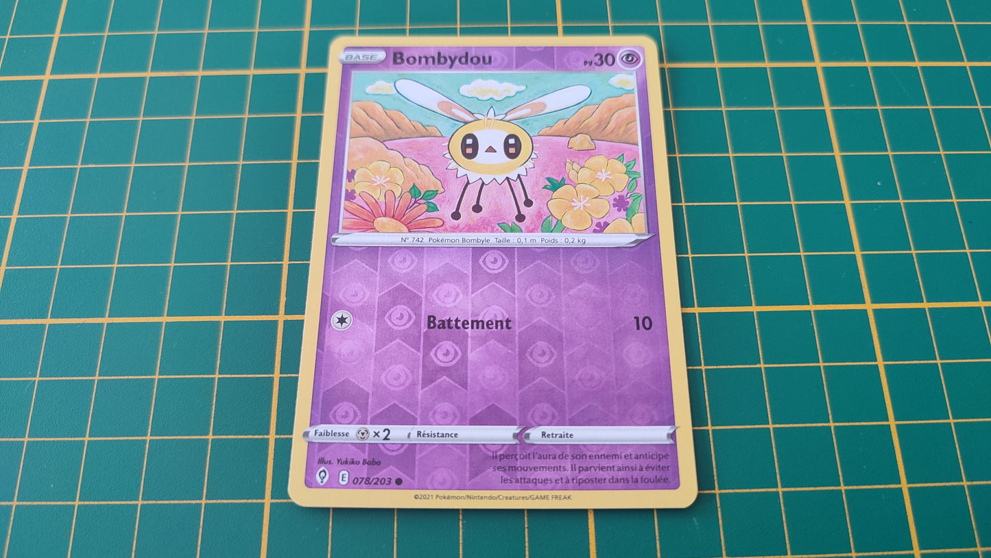 078/203 Carte Pokémon Bombydou commune reverse Epée et Bouclier EB07 Evolution Céleste #B10
