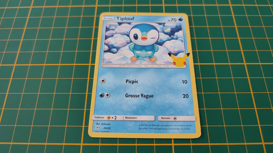 20/25 Carte Pokémon Tiplouf 20/25 Promo McDonald's 2021 25 ans #B91-3
