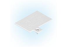 Couvercle rectangulaire référence 30821834 pièce détachée Playmobil