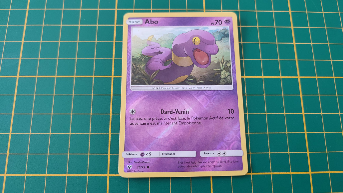 36/73 Carte Pokémon abo commune reverse Soleil et Lune SL3.5 Légendes brillantes #B10