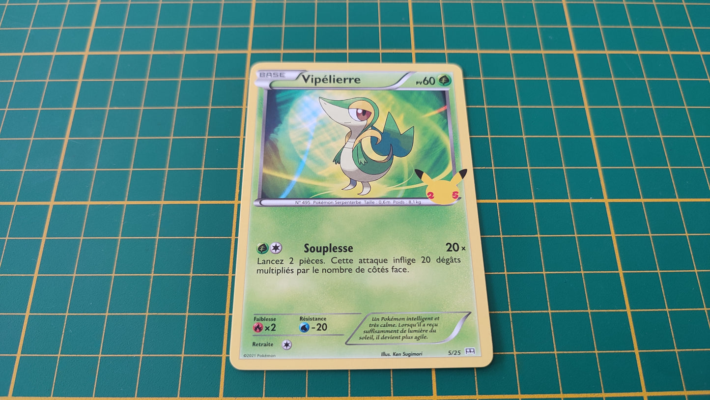 5/25 Carte Pokémon Vipélierre 5/25 Promo McDonald's 2021 25 ans #B91