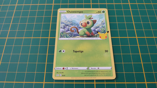 8/25 Carte Pokémon Ouistempo 8/25 Promo McDonald's 2021 25 ans #B91