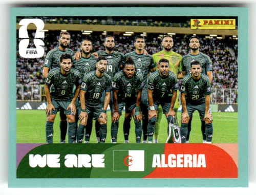 ALG 13 Photo officielle de l'équipe d'Algérie - Sticker autocollant Panini Coupe du Monde FIFA 2026 - Pièce détachée