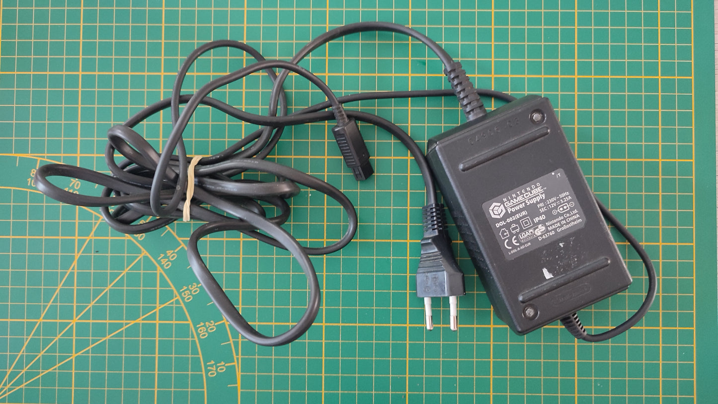 Alimentation secteur officielle DOL-002 pièce détachée console de jeux Nintendo Gamecube DOL-001 (EUR) #E01