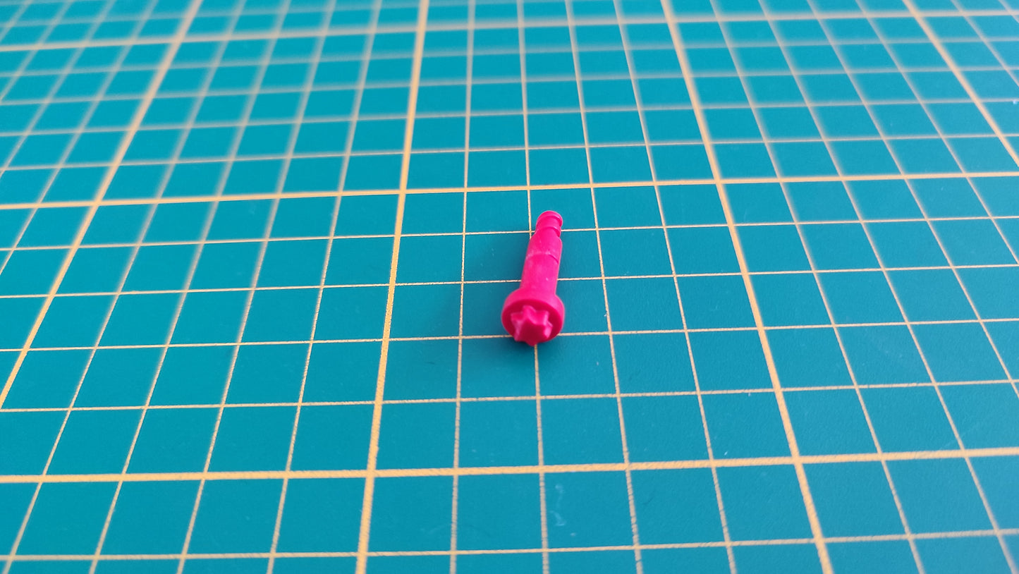 Axe roue rouge référence 30054562 pièce détachée Playmobil #C61