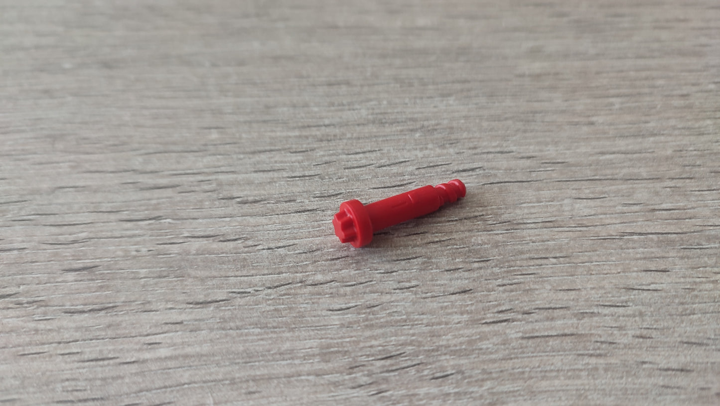 Axe roue rouge référence 30054562 pièce détachée Playmobil #D26