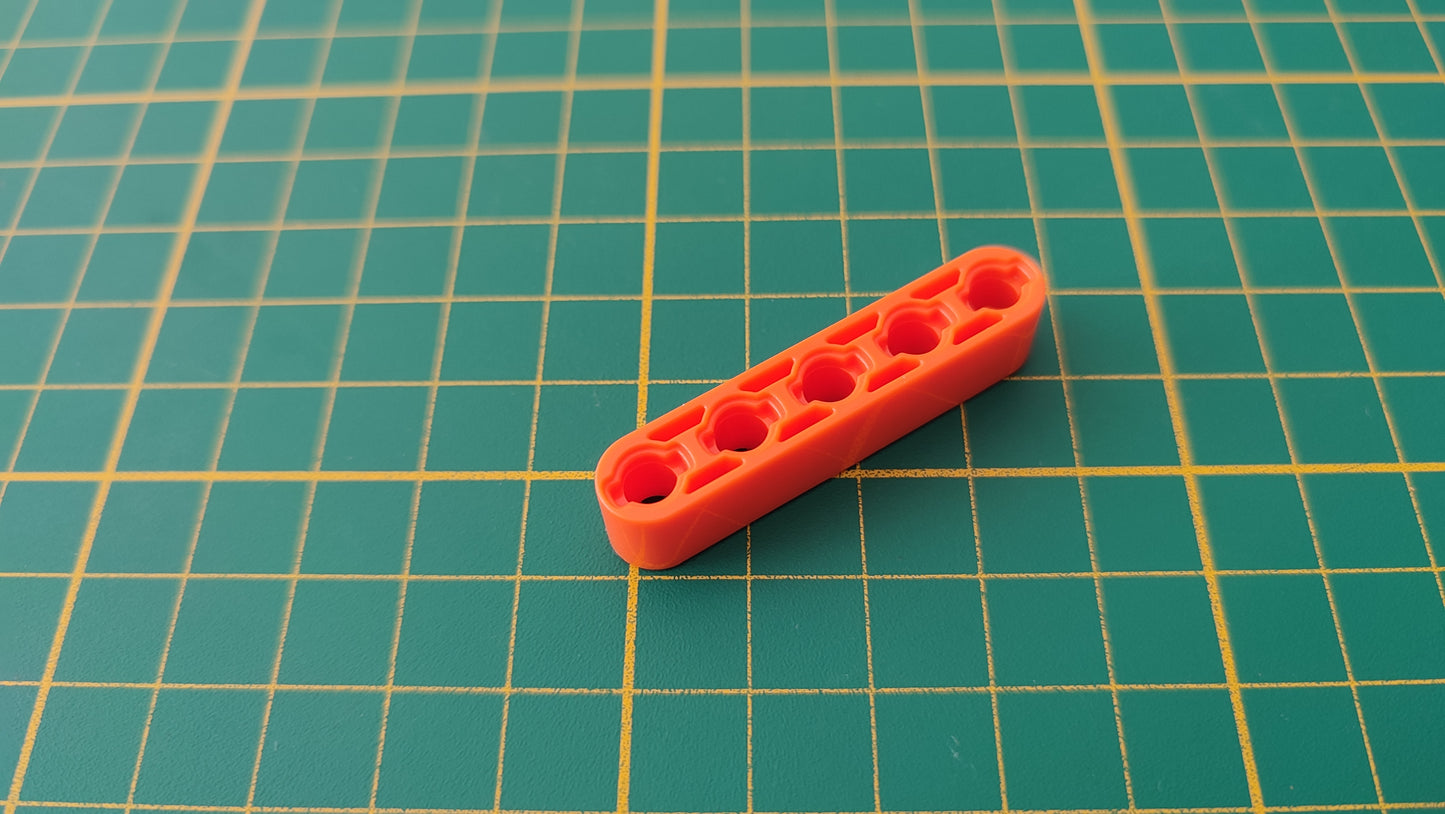 Barre 5 trous orange pièce détachée Clementoni mon atelier de mécanique 52498 Exploration antarctique #E21