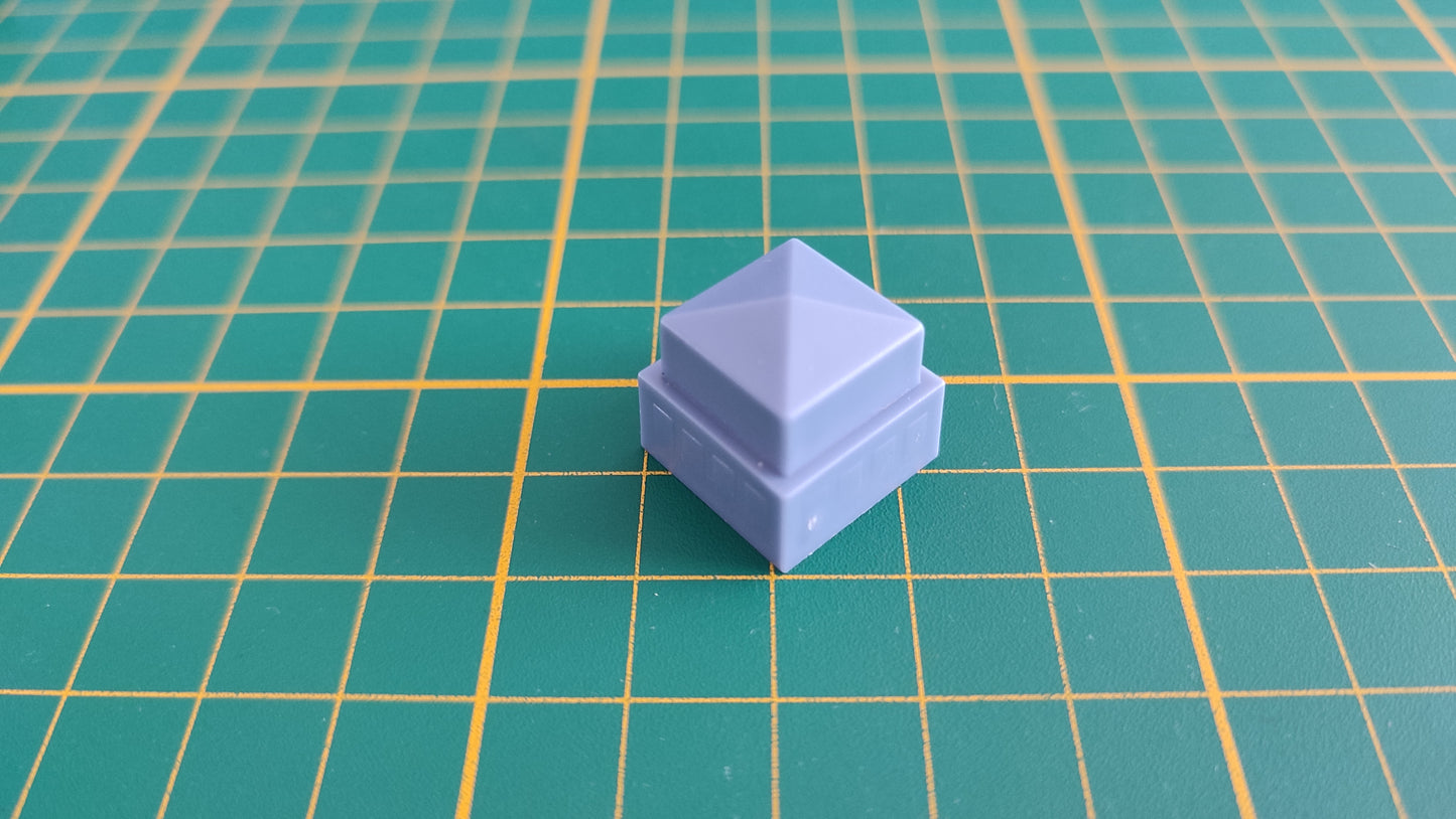 Bâtiment 1 étage bleu gris seul pièce détachée jeu de société Manhattan Ludodélire de Andreas Seyfarth #C55