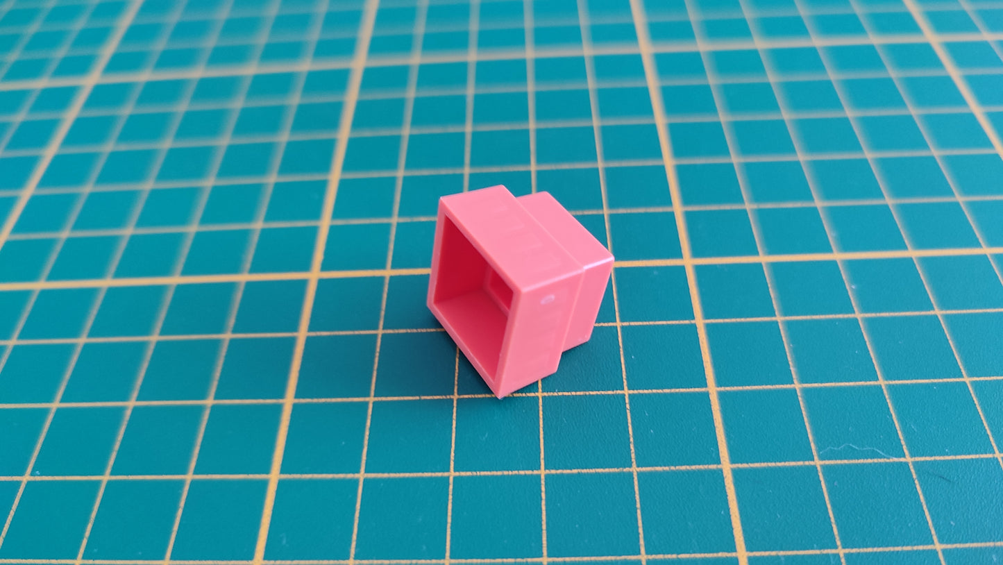 Bâtiment 1 étage rouge orange seul pièce détachée jeu de société Manhattan Ludodélire de Andreas Seyfarth #C55