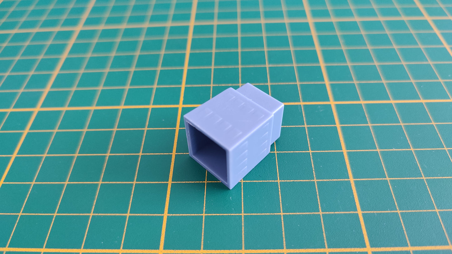 Bâtiment 2 étages bleu gris seul pièce détachée jeu de société Manhattan Ludodélire de Andreas Seyfarth #C55