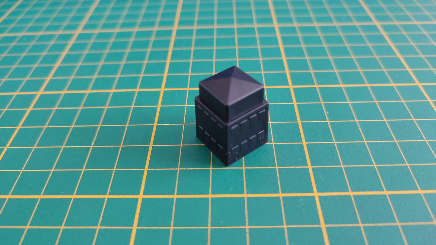 Bâtiment 2 étages noir seul pièce détachée jeu de société Manhattan Ludodélire de Andreas Seyfarth #C55