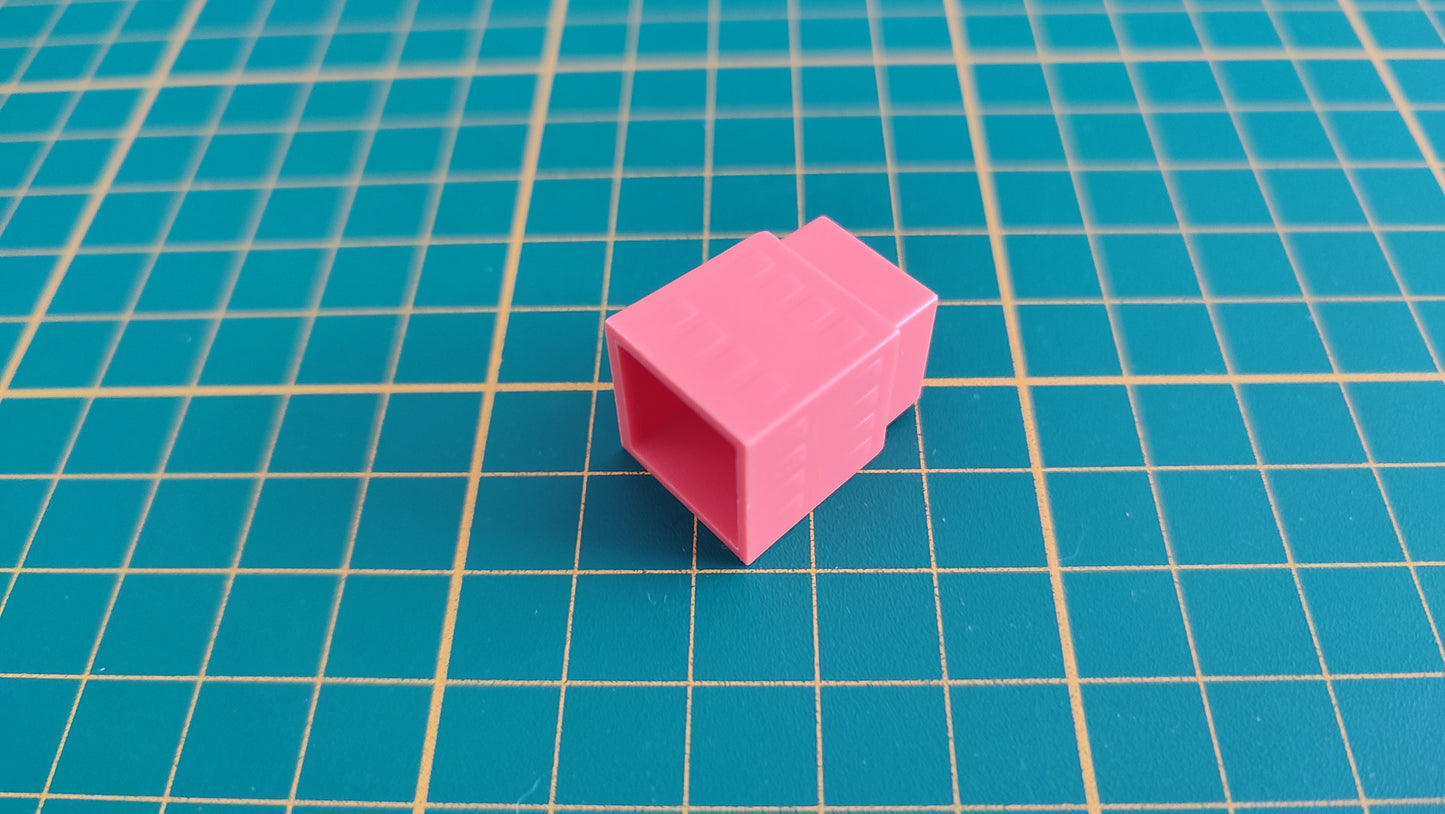 Bâtiment 2 étages rouge orange seul pièce détachée jeu de société Manhattan Ludodélire de Andreas Seyfarth #C55