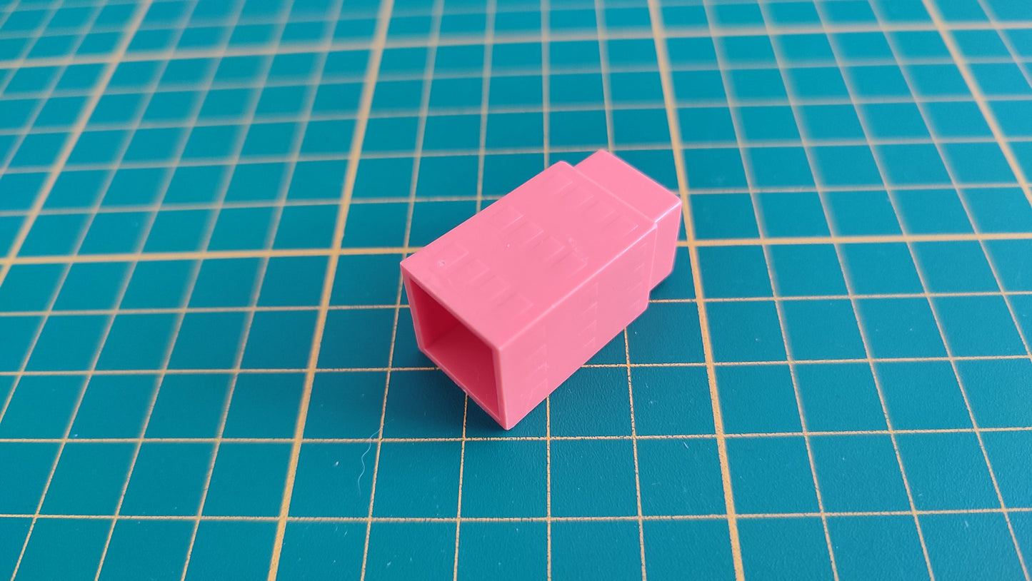 Bâtiment 3 étages rouge orange seul pièce détachée jeu de société Manhattan Ludodélire de Andreas Seyfarth #C55