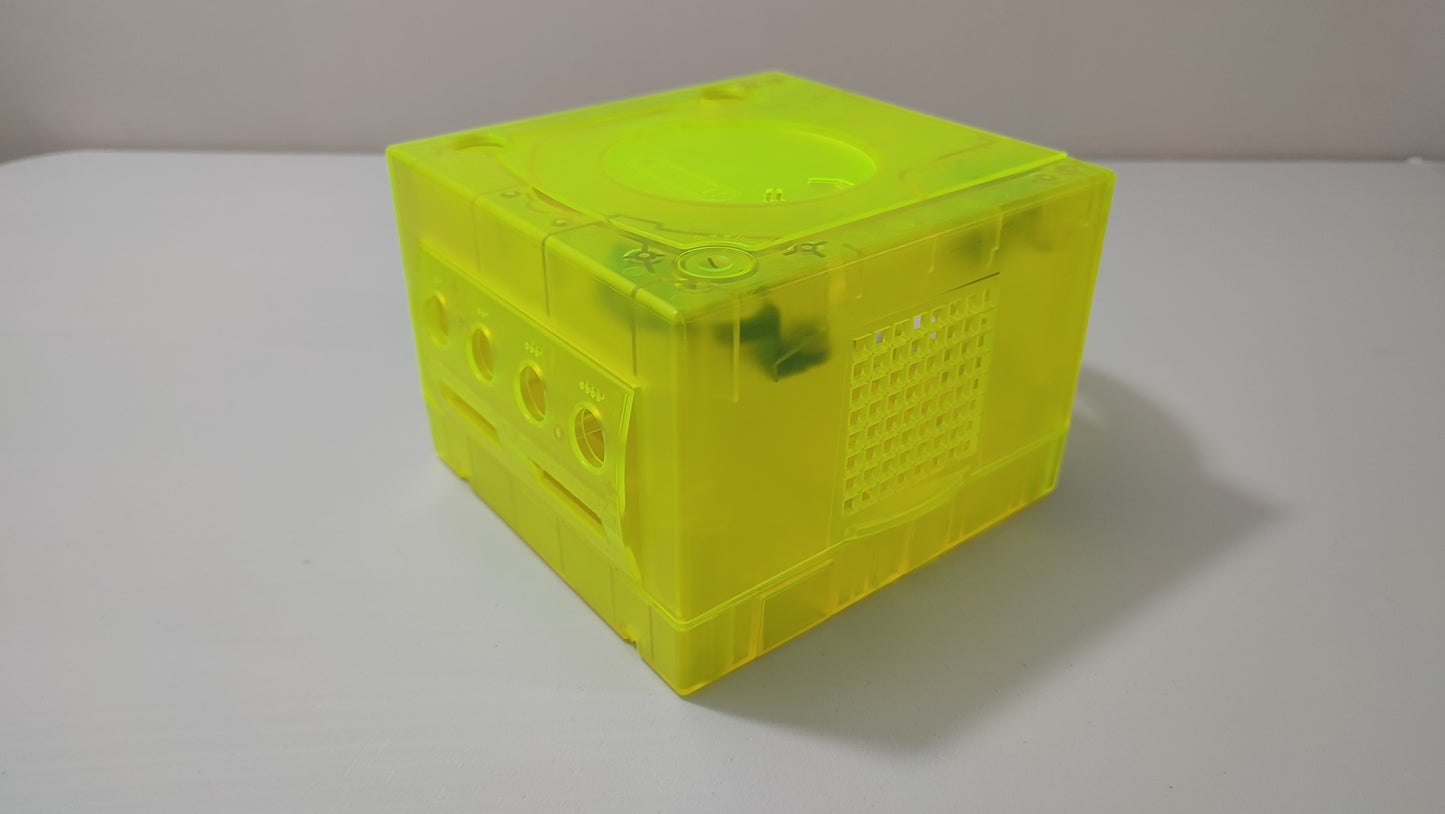 Bloc plasturgie complet jaune transparent pièce détachée pour console de jeux Nintendo Game cube DOL-101