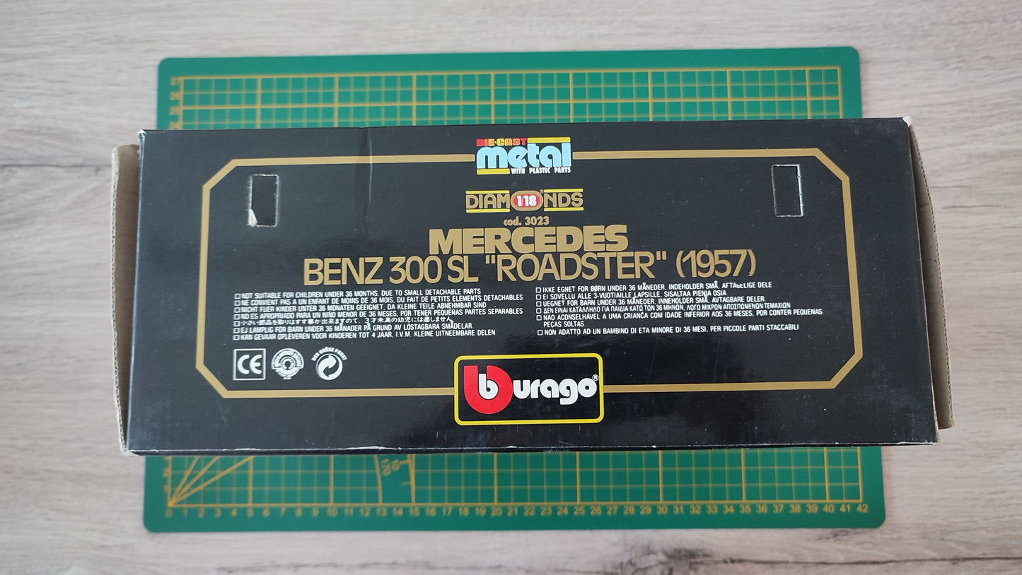 Boite extérieure vide pièce détachée miniature Bburago Burago Mercedes-benz 300 sl 1/18 1/18e 1/18ème #B89