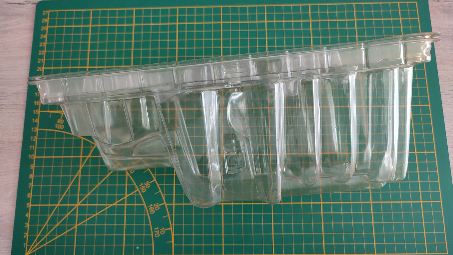 Boite plastique vide pièce détachée miniature Solido Ford V8 1936 citerne California oïl 1/19 1/19e 1/19ème #C65