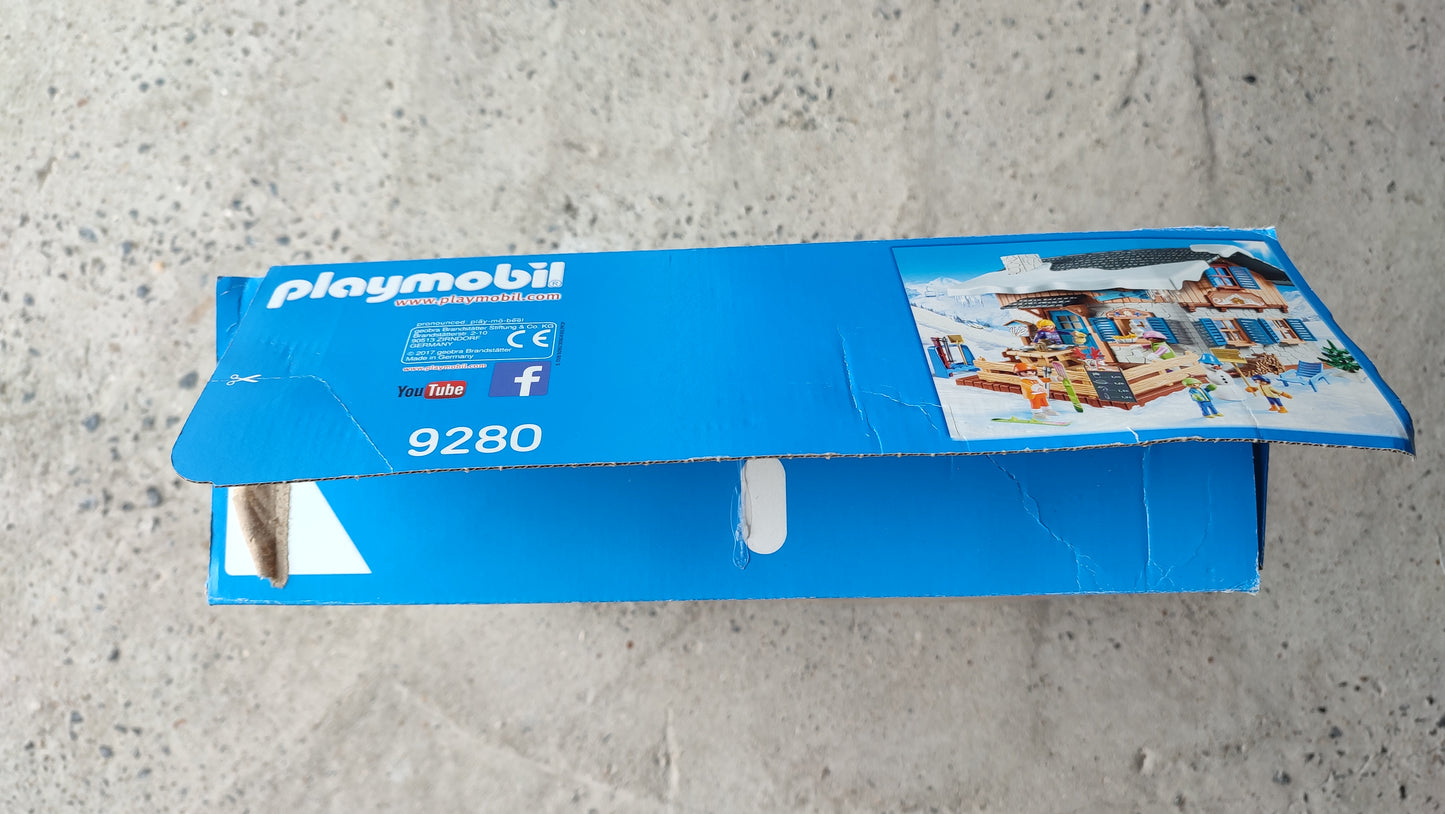Boite vide dans l'état Playmobil 9280 Family Fun Chalet de ski #SPDF