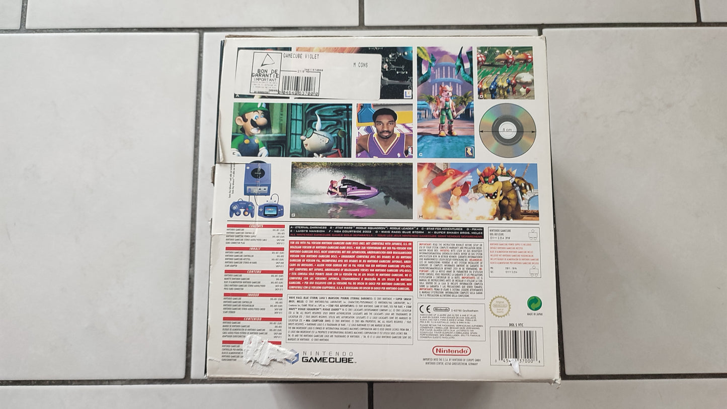Boite vide seule pièce détachée console de jeux Nintendo Gamecube DOL-001 (EUR) #E37
