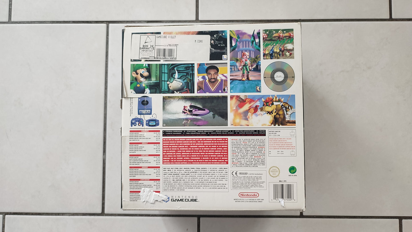 Boite vide seule pièce détachée console de jeux Nintendo Gamecube DOL-001 (EUR) #E37