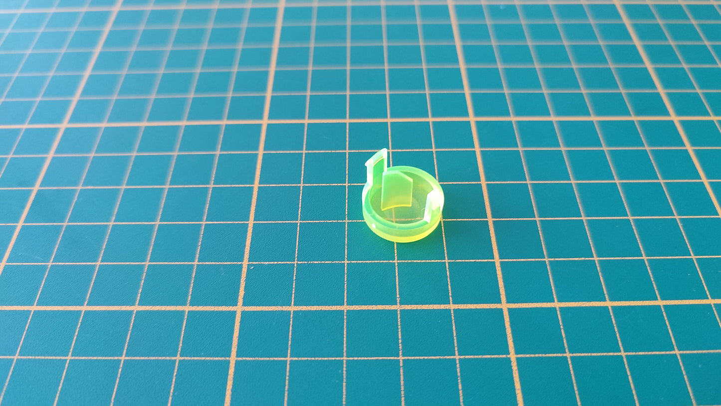 Bouton d'ouverture jaune transparent pièce détachée pour console de jeux Nintendo Game cube DOL-101 DOL-001