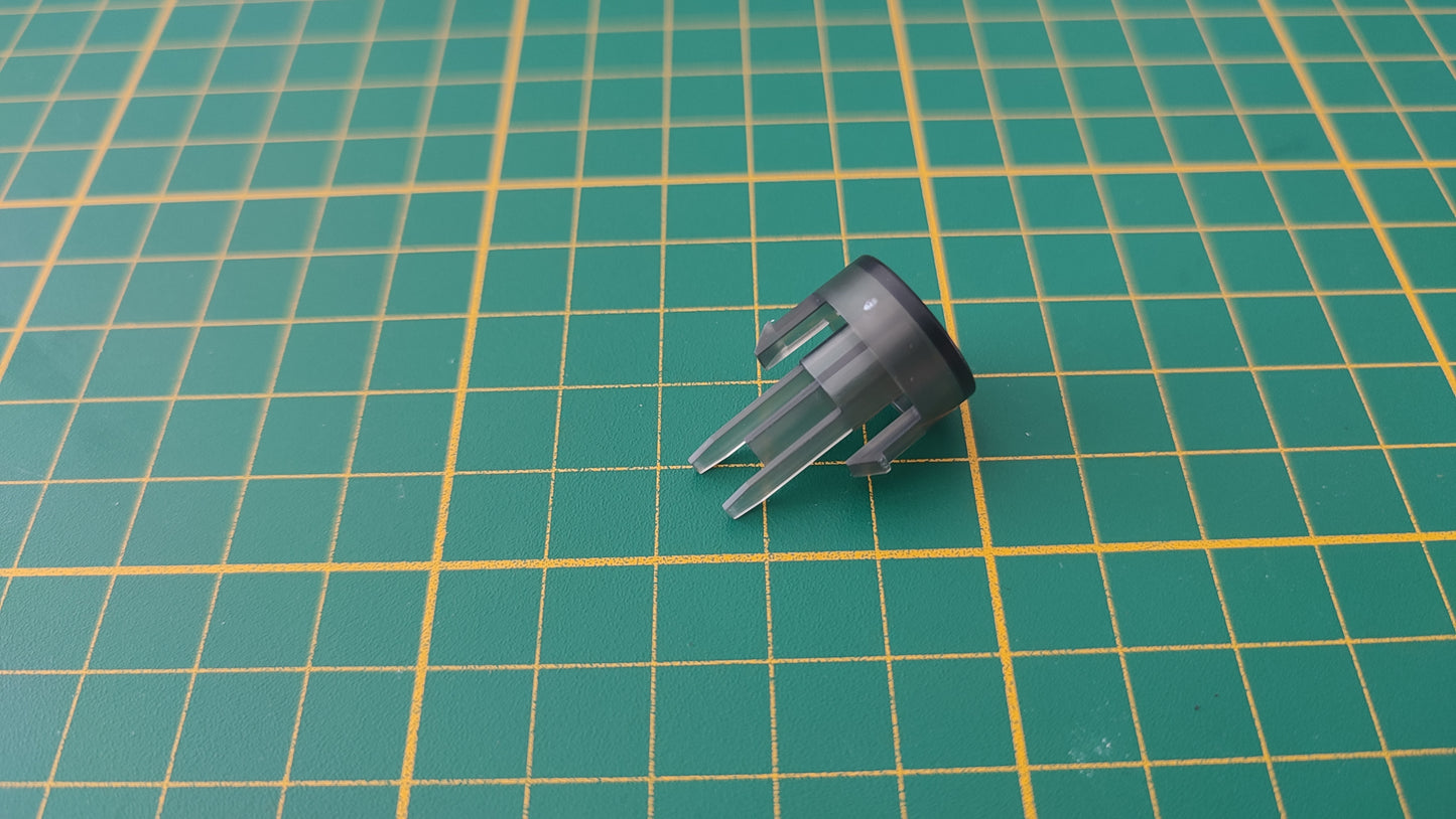 Bouton reset noir transparent pièce détachée pour console de jeux Nintendo Game cube Gamecube DOL-101 et/ou DOL-001