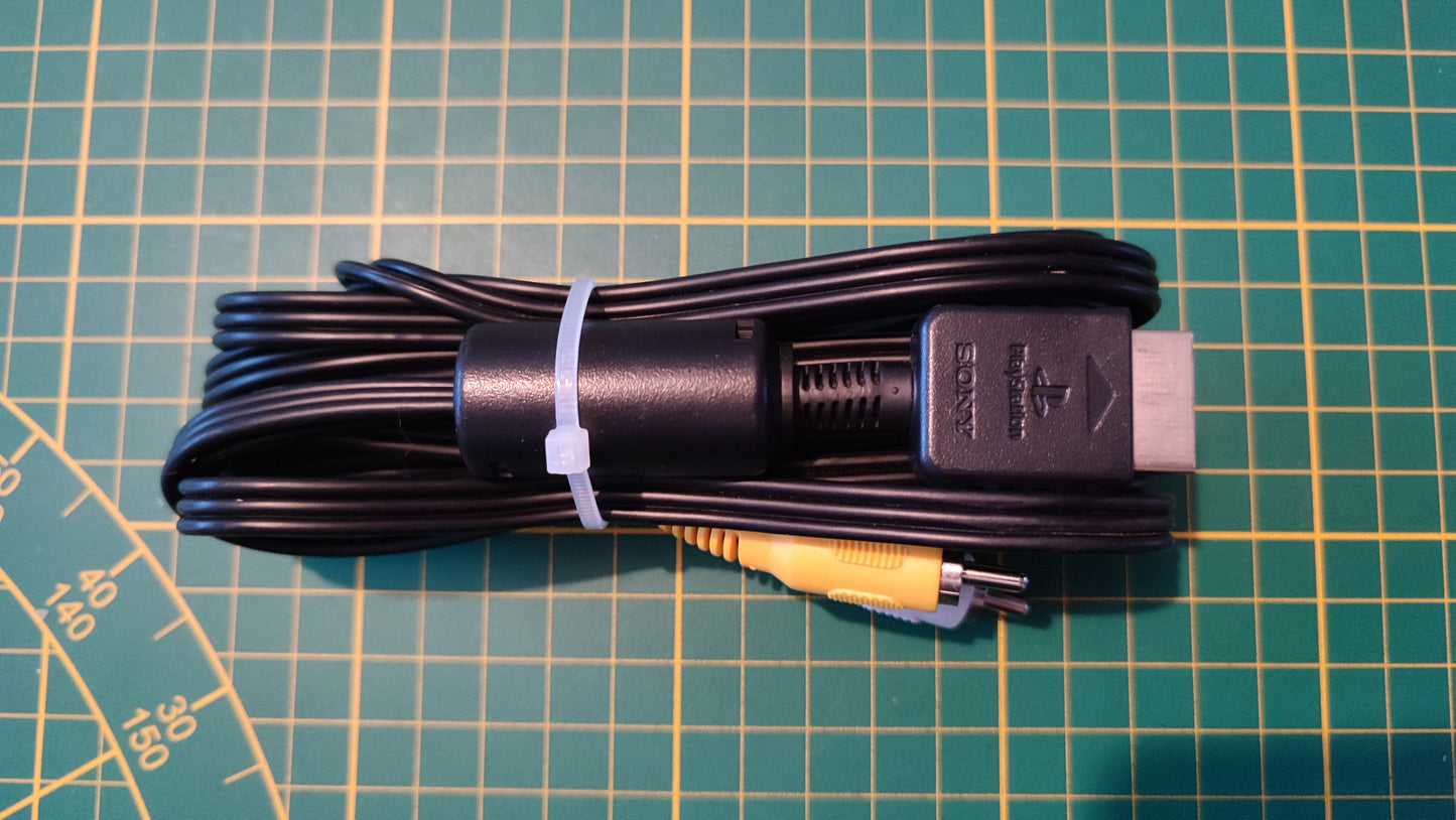 Câble audio vidéo RCA pièce détachée console de jeux Sony Playstation 2 Ps2 SCPH-30004 V3 #D47