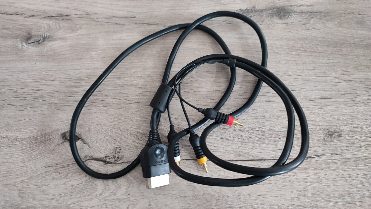 Câble audio vidéo officiel pièce détachée console de jeux Microsoft Xbox 1ère génération #C80