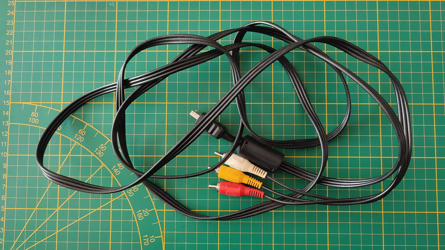 Câble audio vidéo pièce détachée console de jeux Sony Playstation 1 Ps1 SCPH-1002 #D83