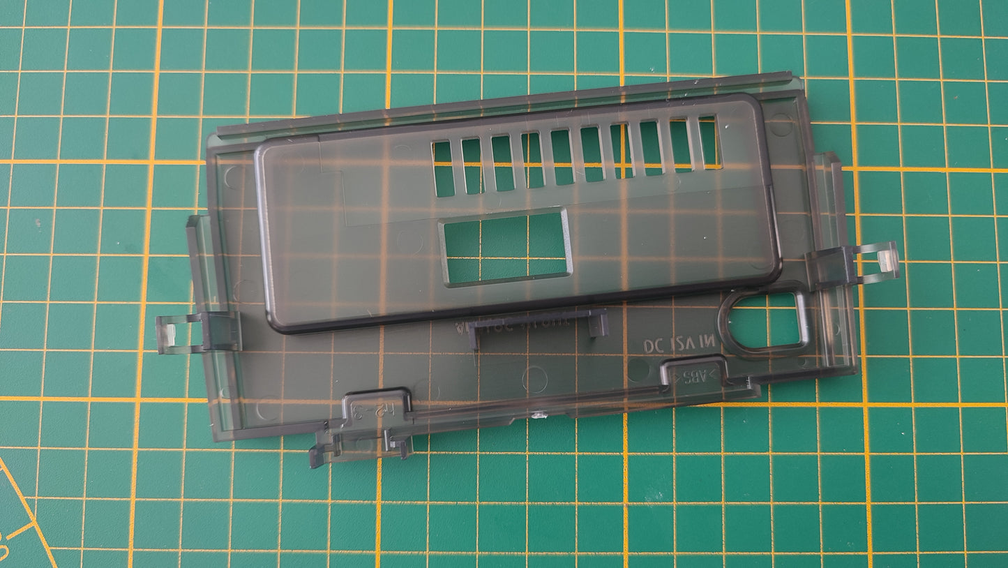 Cache arrière seul noir transparent pièce détachée pour console de jeux Nintendo Game cube Gamecube DOL-101