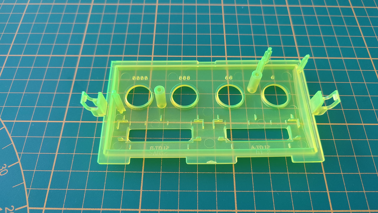 Cache façade avant jaune transparent pièce détachée pour console de jeux Nintendo Game cube DOL-101 DOL-001