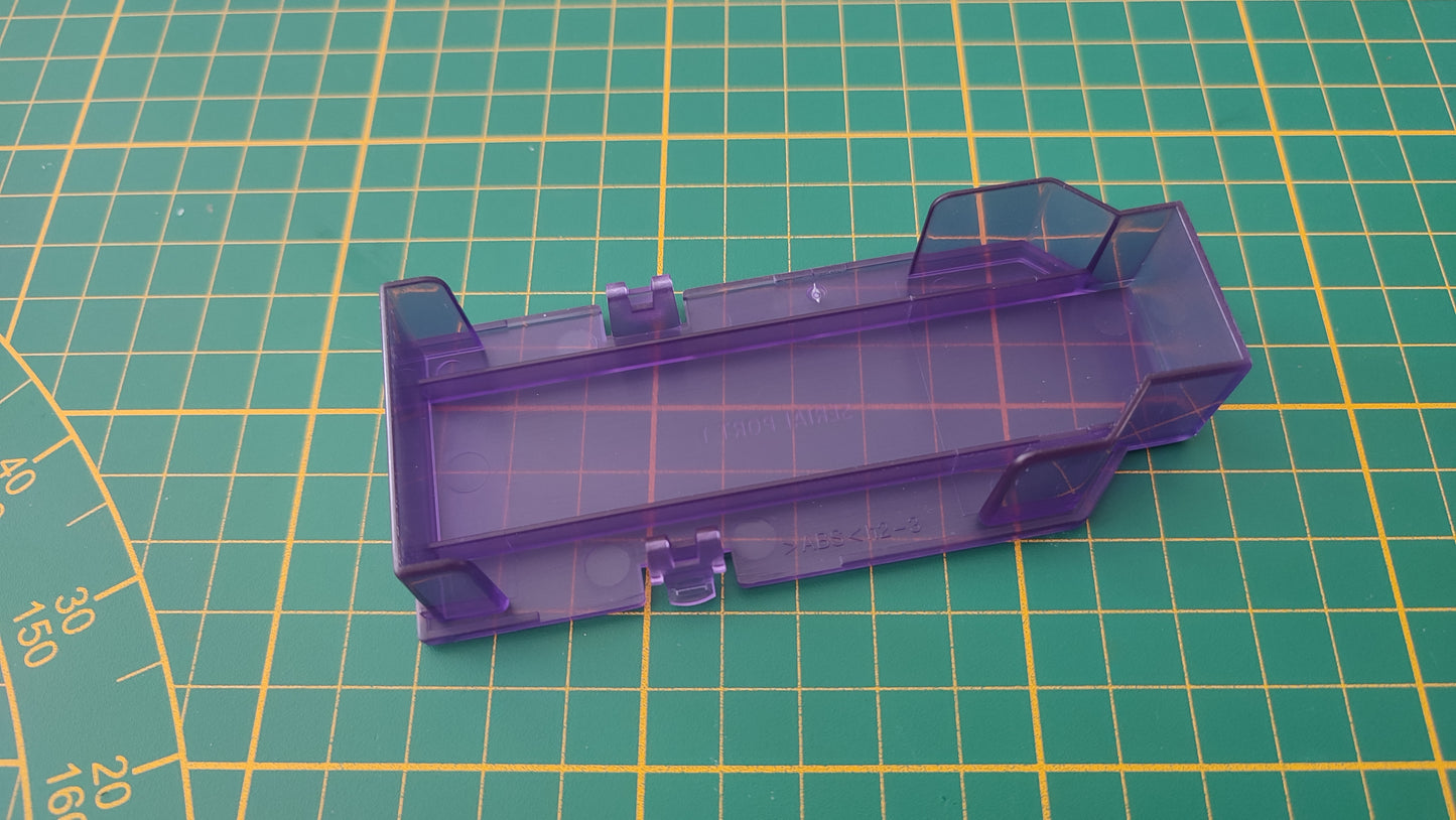 Cache serial port 1 seul violet transparent pièce détachée pour console de jeux Nintendo Game cube Gamecube DOL-101 et ou DOL-001