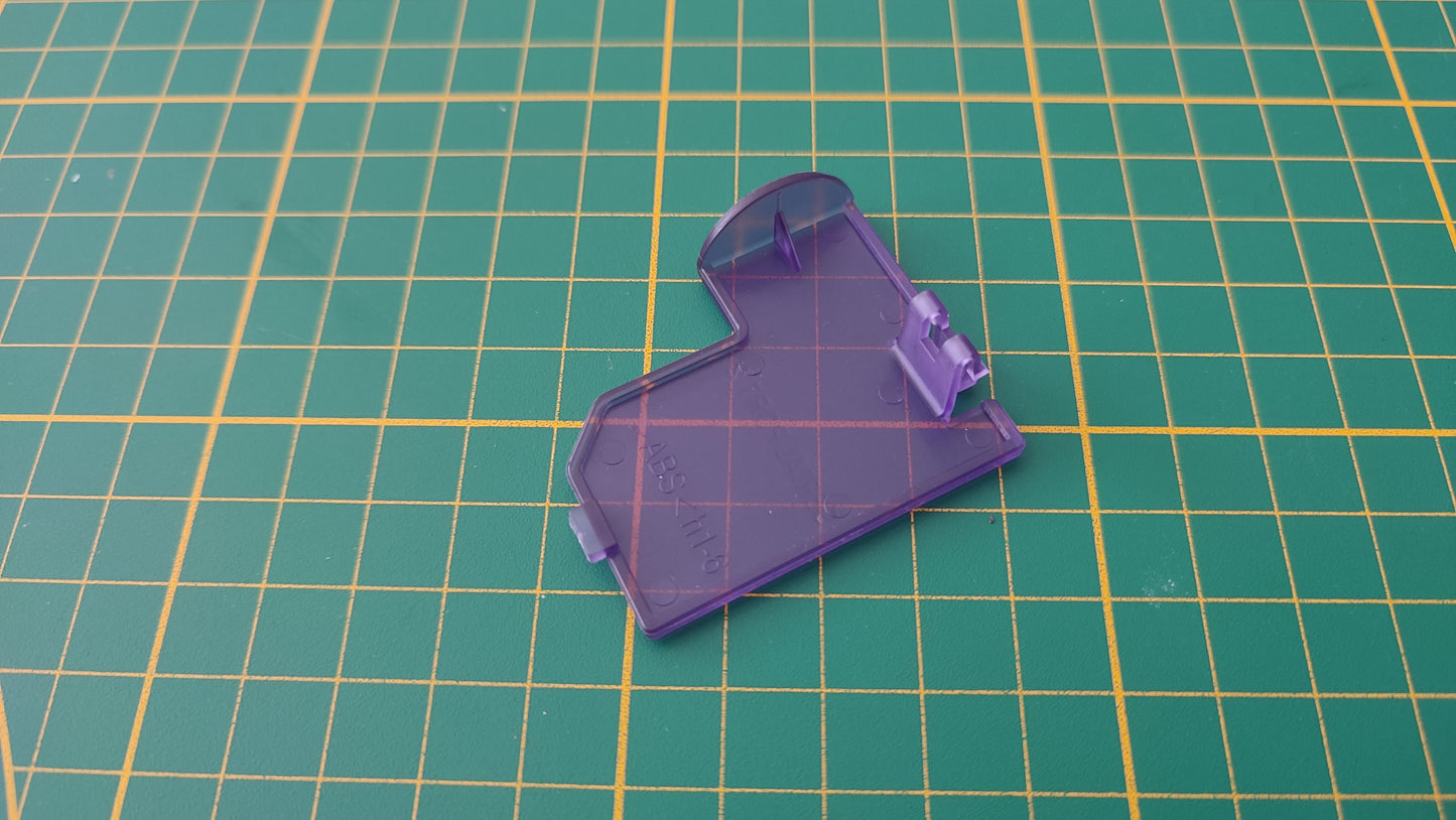 Cache serial port 2 seul violet transparent pièce détachée pour console de jeux Nintendo Game cube Gamecube DOL-101 et ou DOL-001