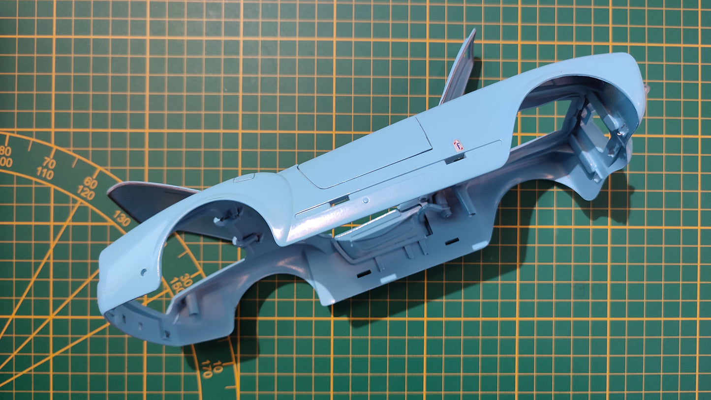 Carcasse carrosserie bleu pièce détachée miniature Bburago Burago Lancia Aurelia B24 Spider 1955 1/18 1/18e 1/18ème #C47