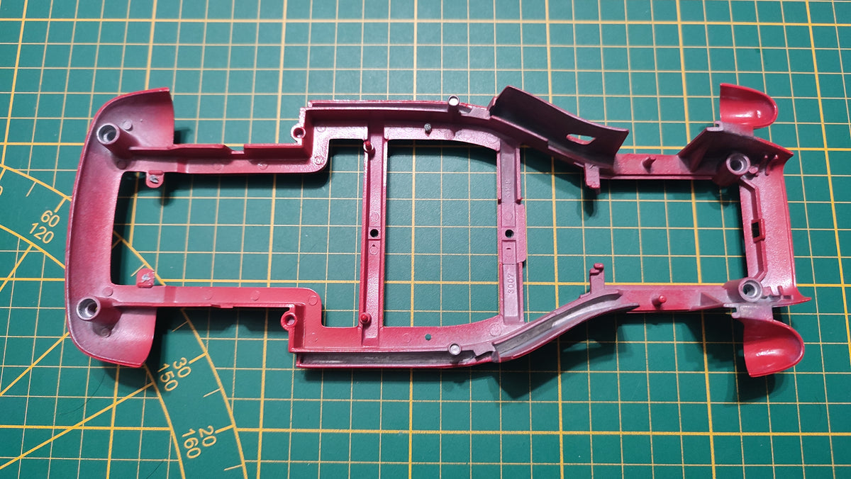 Carcasse carrosserie inférieure pièce détachée miniature Bburago Burago Ferrari 250 Testa Rossa 1957 1/18 1/18e 1/18ème #E89