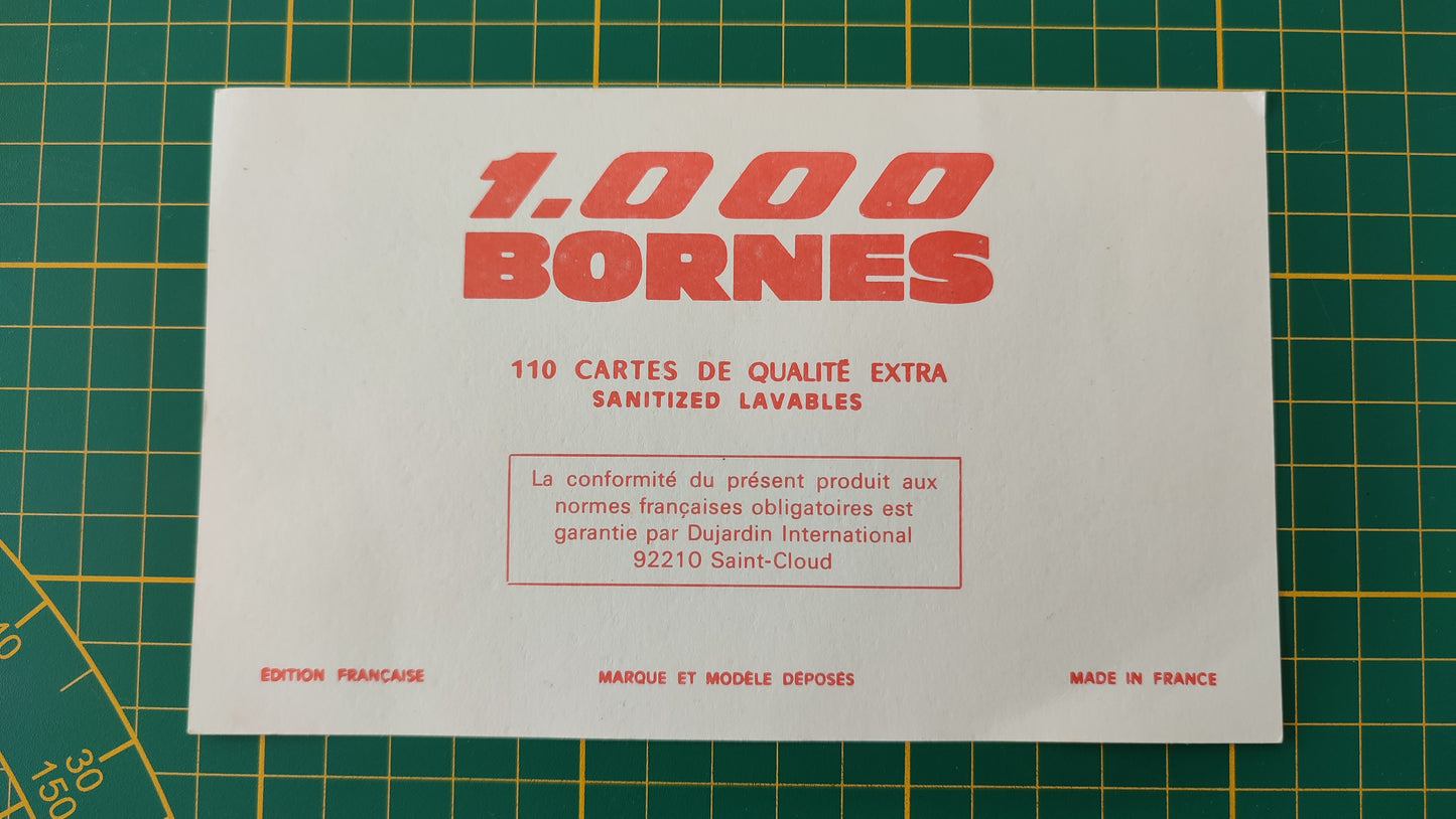 Carte Memento V2 pièce détachée jeu de société 1000 mille bornes Dujardin #B96