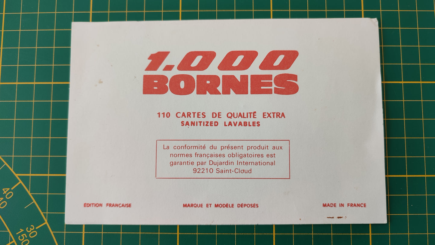 Carte Memento V4 pièce détachée jeu de société 1000 mille bornes Dujardin #B96