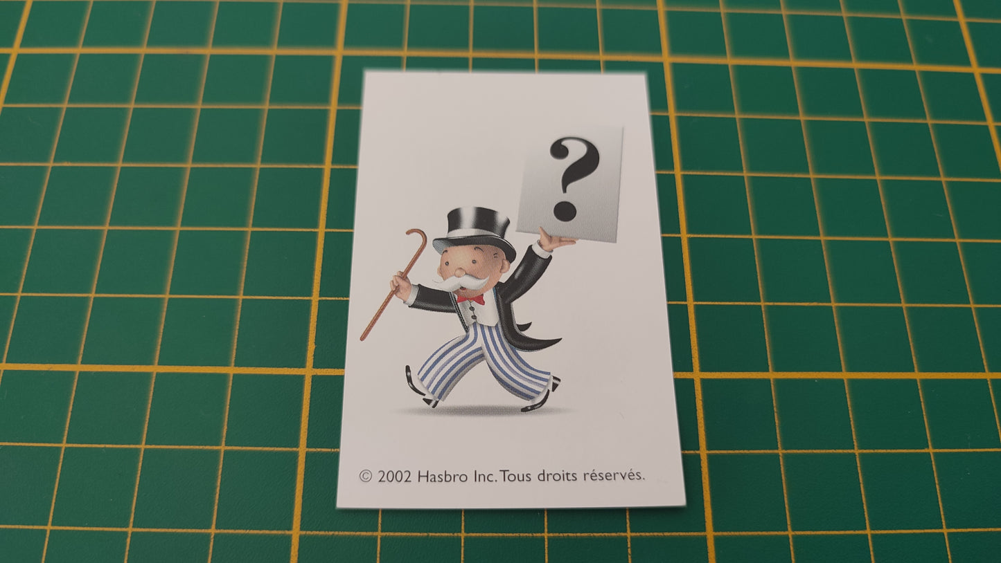 Carte Paie 3 euros pour prendre le bus pièce détachée jeu de société Monopoly junior à la fête foraine Hasbro #B83