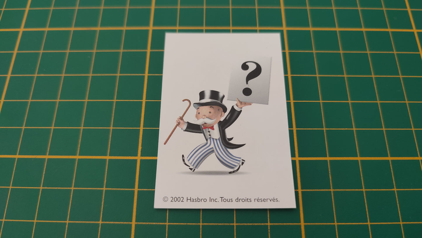 Carte Prends le petit train rouge pièce détachée jeu de société Monopoly junior à la fête foraine Hasbro #B83