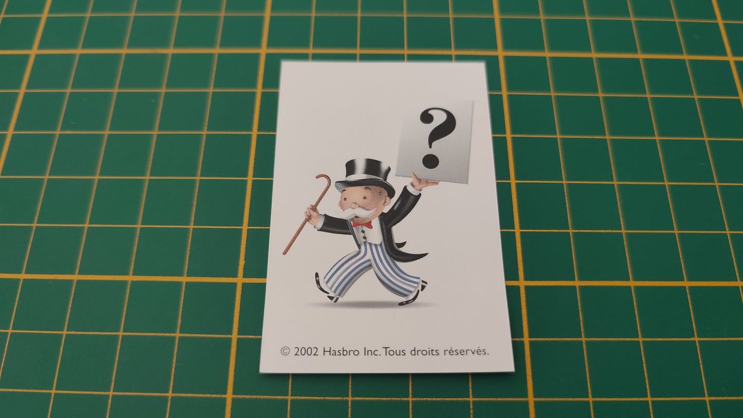 Carte Prends le petit train vert pièce détachée jeu de société Monopoly junior à la fête foraine Hasbro #B83