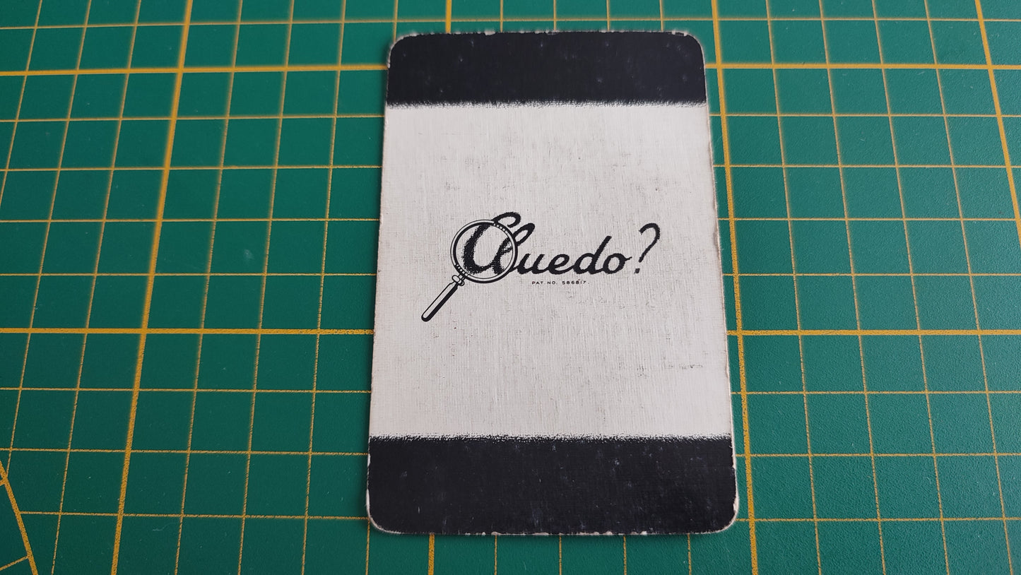 Carte Study en l'état Cluedo the Great détective game pièce détachée jeu de société #E45