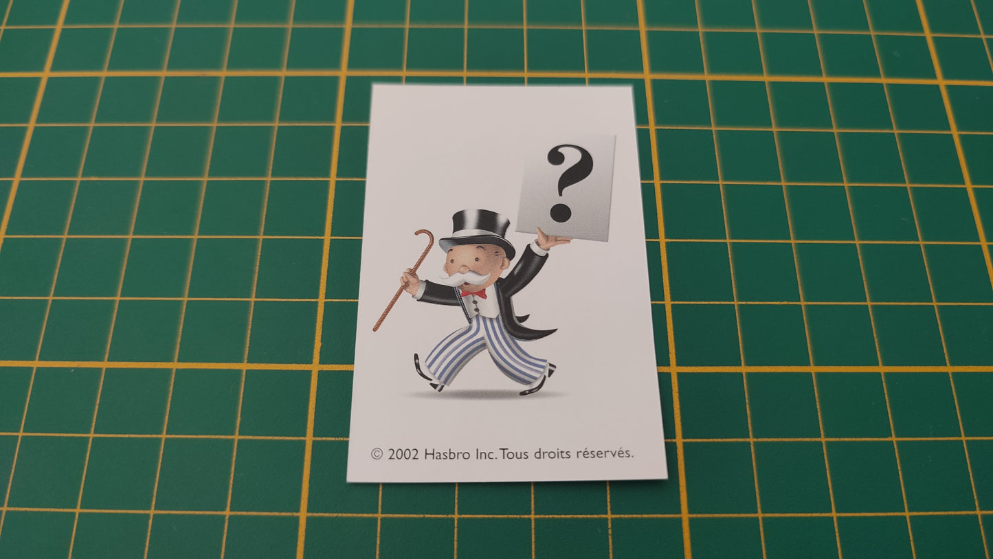 Carte Va sur la case Toboggan aquatique pièce détachée jeu de société Monopoly junior à la fête foraine Hasbro #B83