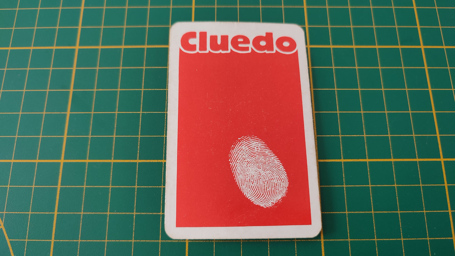Carte docteur Olive en l'état Cluedo miro-meccano pièce détachée jeu de société #E26