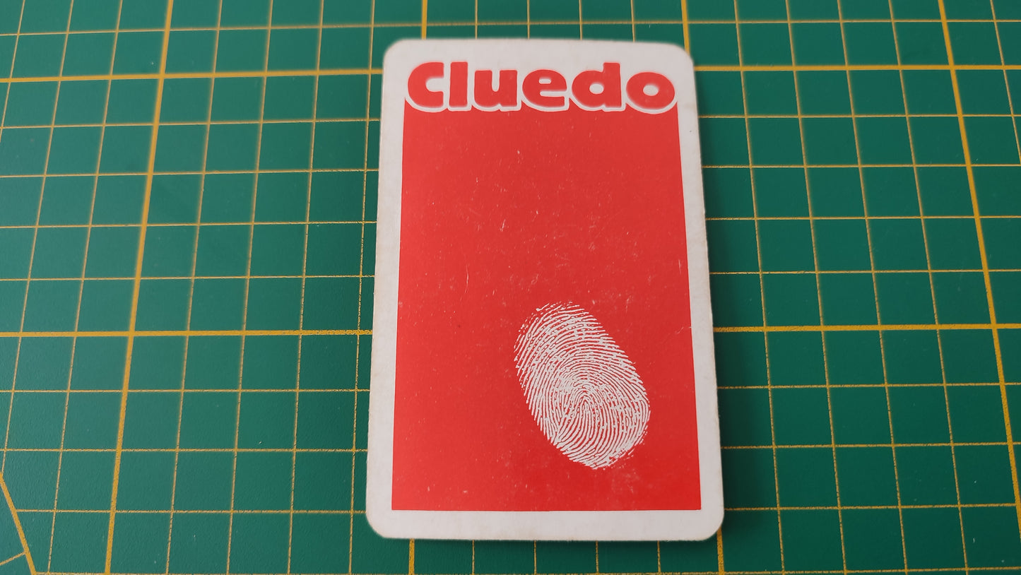 Carte Madame Leblanc en l'état Cluedo miro-meccano pièce détachée jeu de société #E26