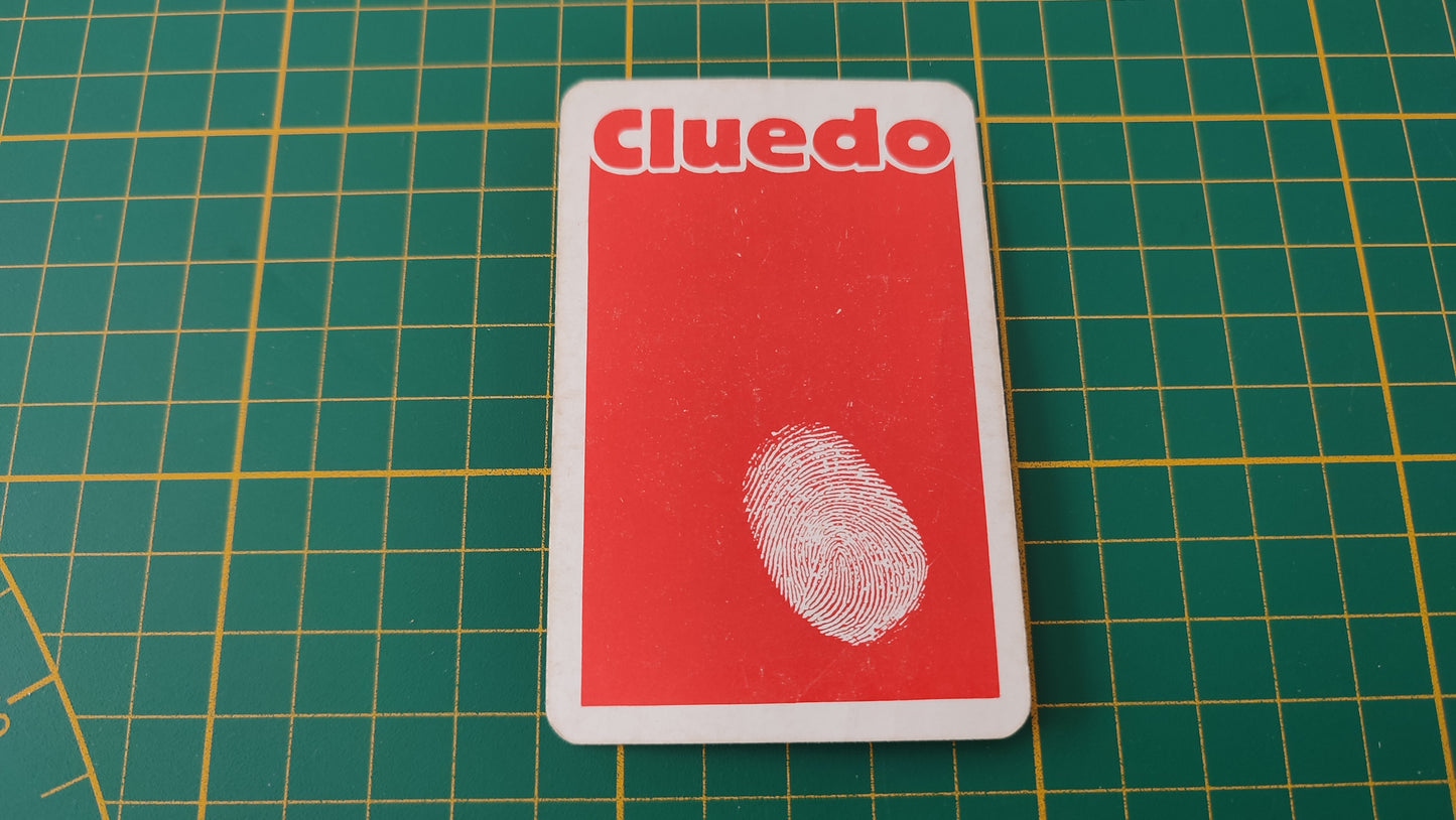 Carte Madame Pervenche en l'état Cluedo miro-meccano pièce détachée jeu de société #E26