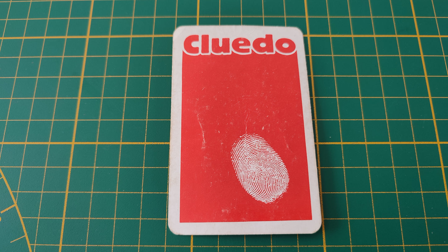Carte Mademoiselle Rose en l'état Cluedo miro-meccano pièce détachée jeu de société #E26