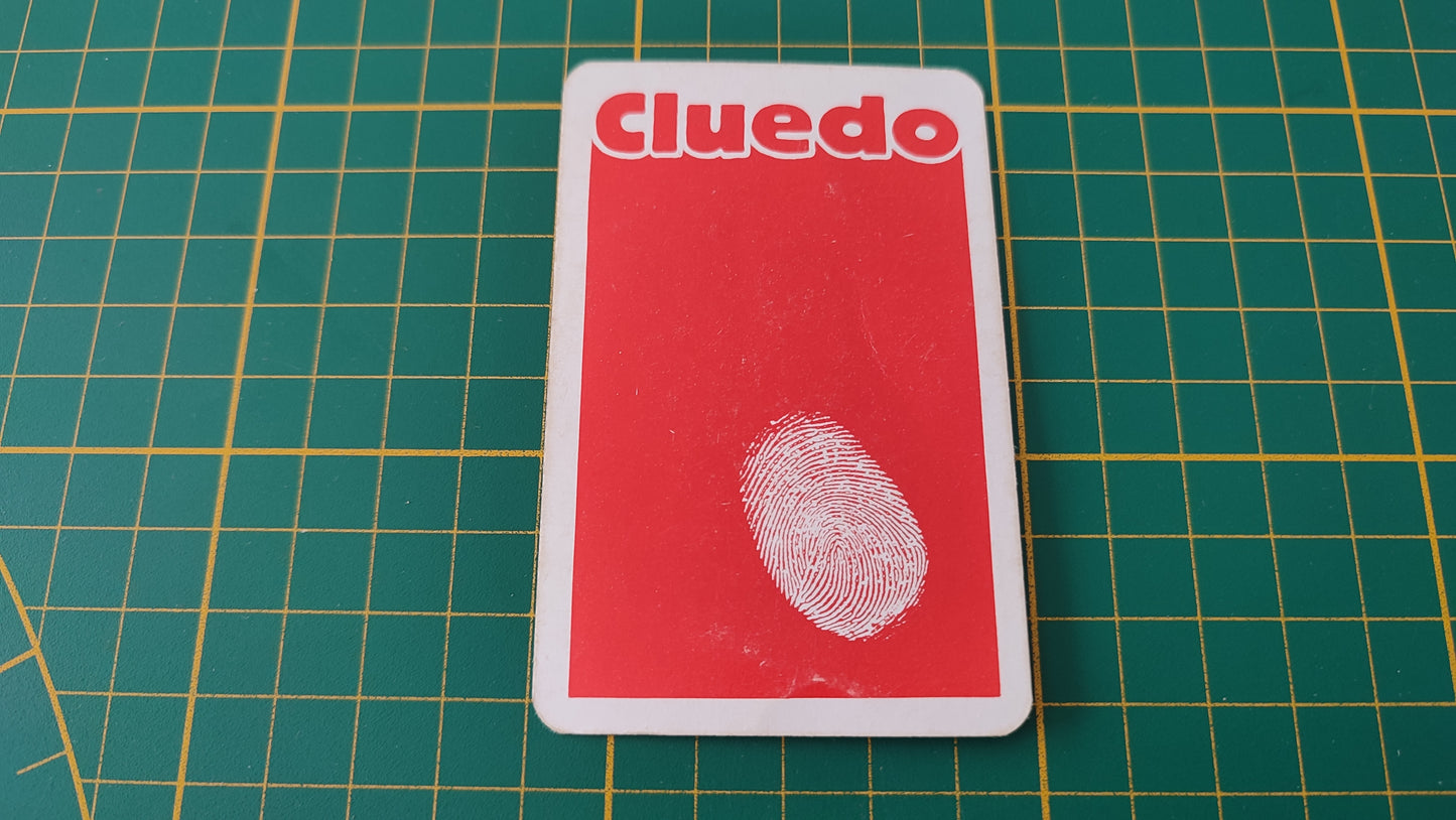 Carte bibliothèque en l'état Cluedo miro-meccano pièce détachée jeu de société #E26